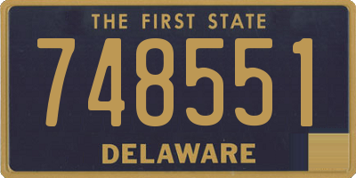 DE license plate 748551