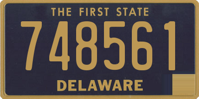 DE license plate 748561