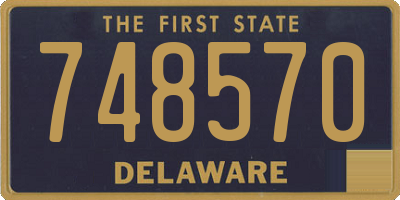 DE license plate 748570
