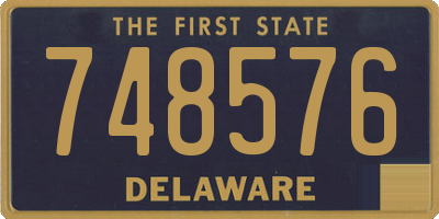 DE license plate 748576