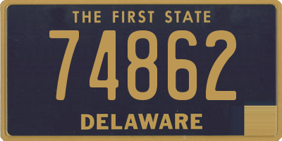 DE license plate 74862