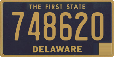 DE license plate 748620