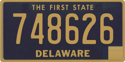 DE license plate 748626
