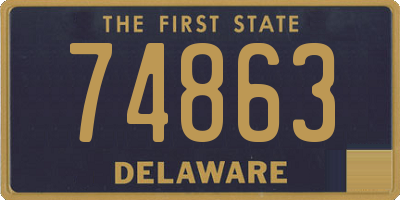 DE license plate 74863