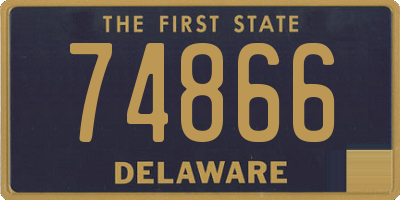 DE license plate 74866