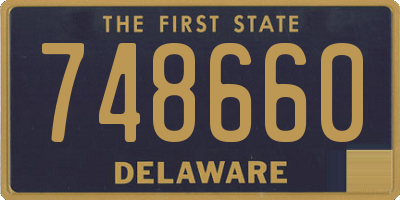 DE license plate 748660