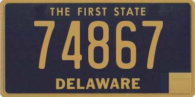 DE license plate 74867