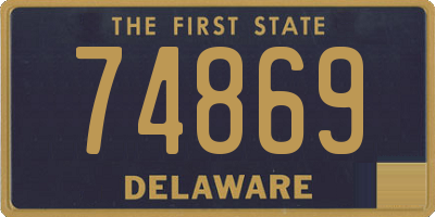 DE license plate 74869
