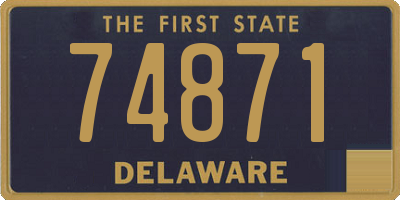 DE license plate 74871