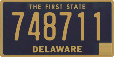 DE license plate 748711