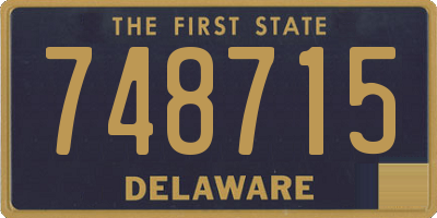 DE license plate 748715