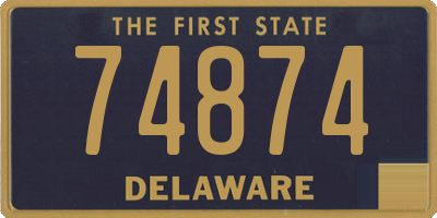 DE license plate 74874