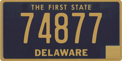 DE license plate 74877