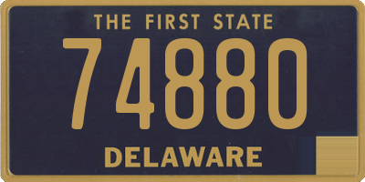 DE license plate 74880
