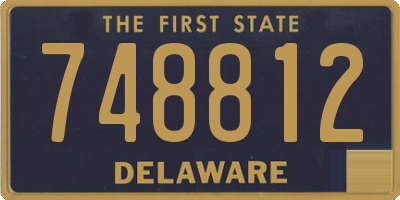 DE license plate 748812