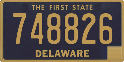 DE license plate 748826
