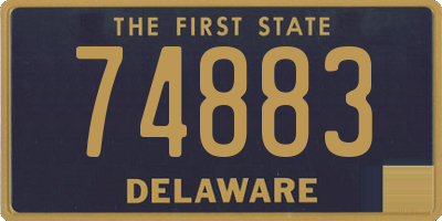 DE license plate 74883