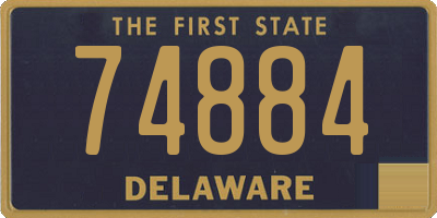 DE license plate 74884
