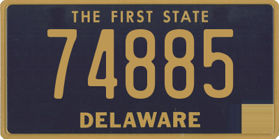 DE license plate 74885