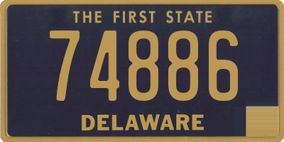 DE license plate 74886