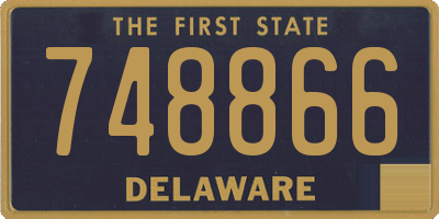 DE license plate 748866