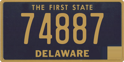 DE license plate 74887