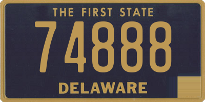 DE license plate 74888