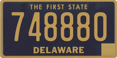 DE license plate 748880
