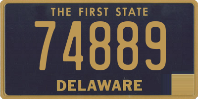 DE license plate 74889