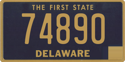 DE license plate 74890