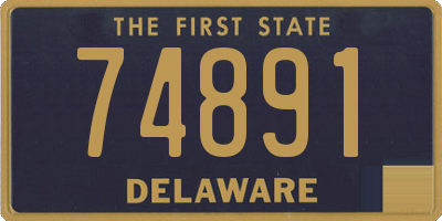DE license plate 74891