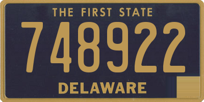 DE license plate 748922