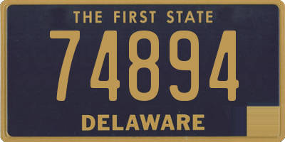 DE license plate 74894