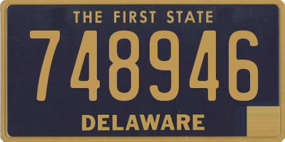 DE license plate 748946
