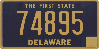 DE license plate 74895