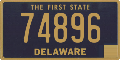 DE license plate 74896