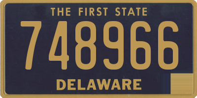 DE license plate 748966