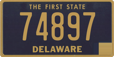 DE license plate 74897