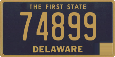 DE license plate 74899