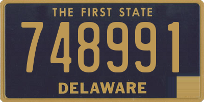 DE license plate 748991