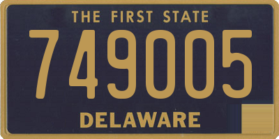 DE license plate 749005