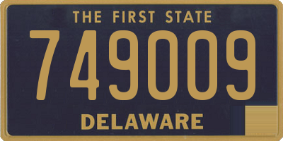 DE license plate 749009