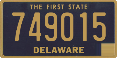 DE license plate 749015