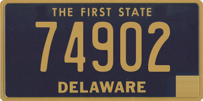 DE license plate 74902