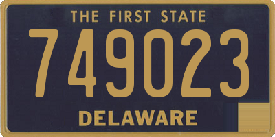 DE license plate 749023