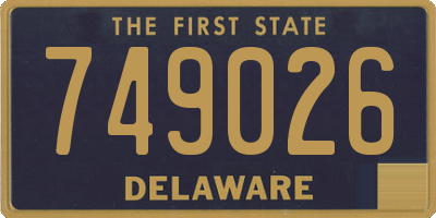 DE license plate 749026