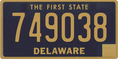 DE license plate 749038