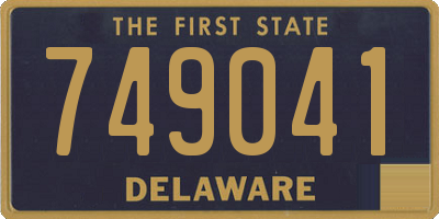 DE license plate 749041