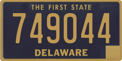 DE license plate 749044