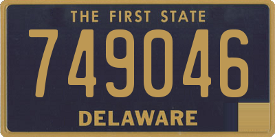 DE license plate 749046